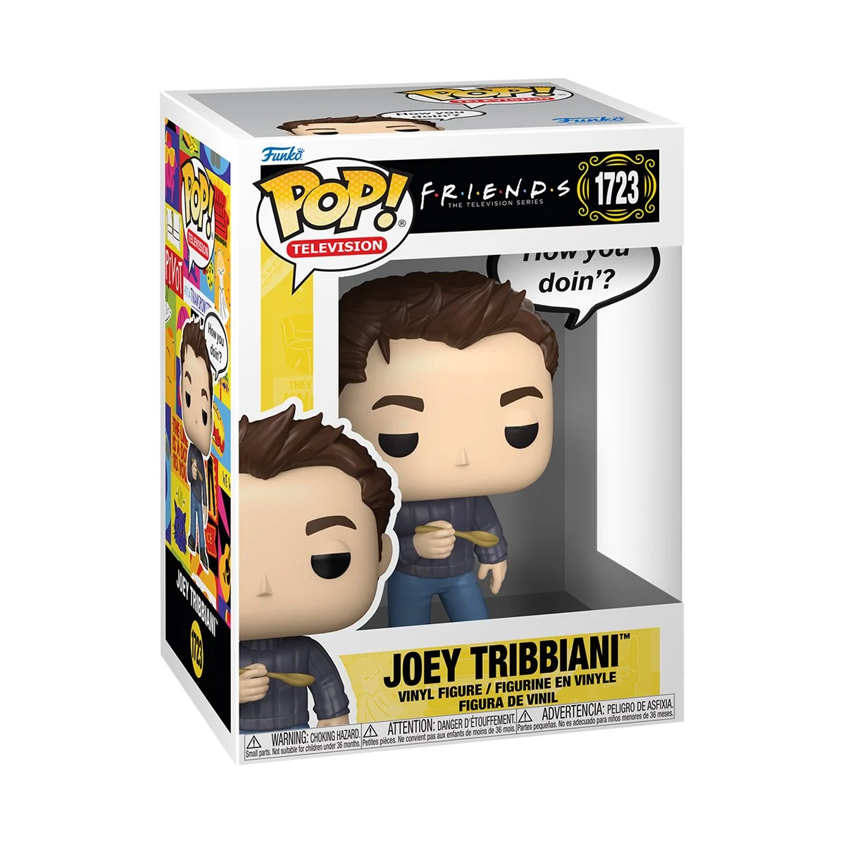 Funko Pop! Television Joey Tribbiani #1723, Friends How You Doin' Vinyl Figure Bobblehead