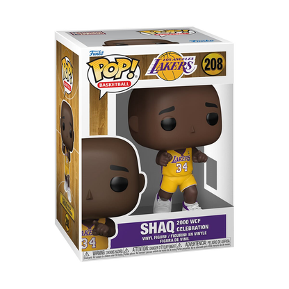 Funko Pop! Basketball Los Angeles Lakers Shaq 2000 WCF Celebration #208, Vinyl Figure Bobblehead