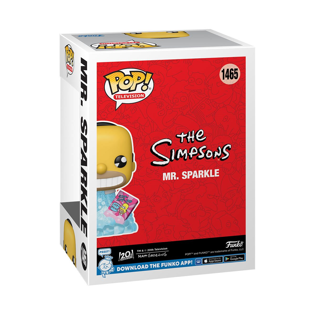 Funko Pop! The Simpsons Mr Sparkle Glitter Collection Vinyl Figure 1465 Previews Exclusive Limited Edition