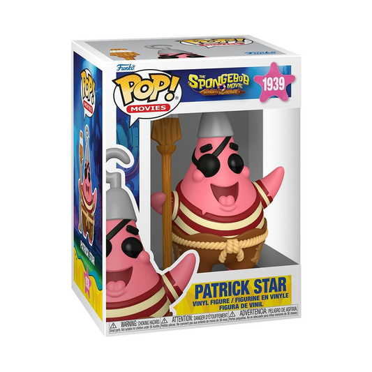 Funko Pop! Patrick Star #1939 The SpongeBob SquarePants Movie , Vinyl Figure Bobblehead, Collectible, Collectors, Pop! Movies