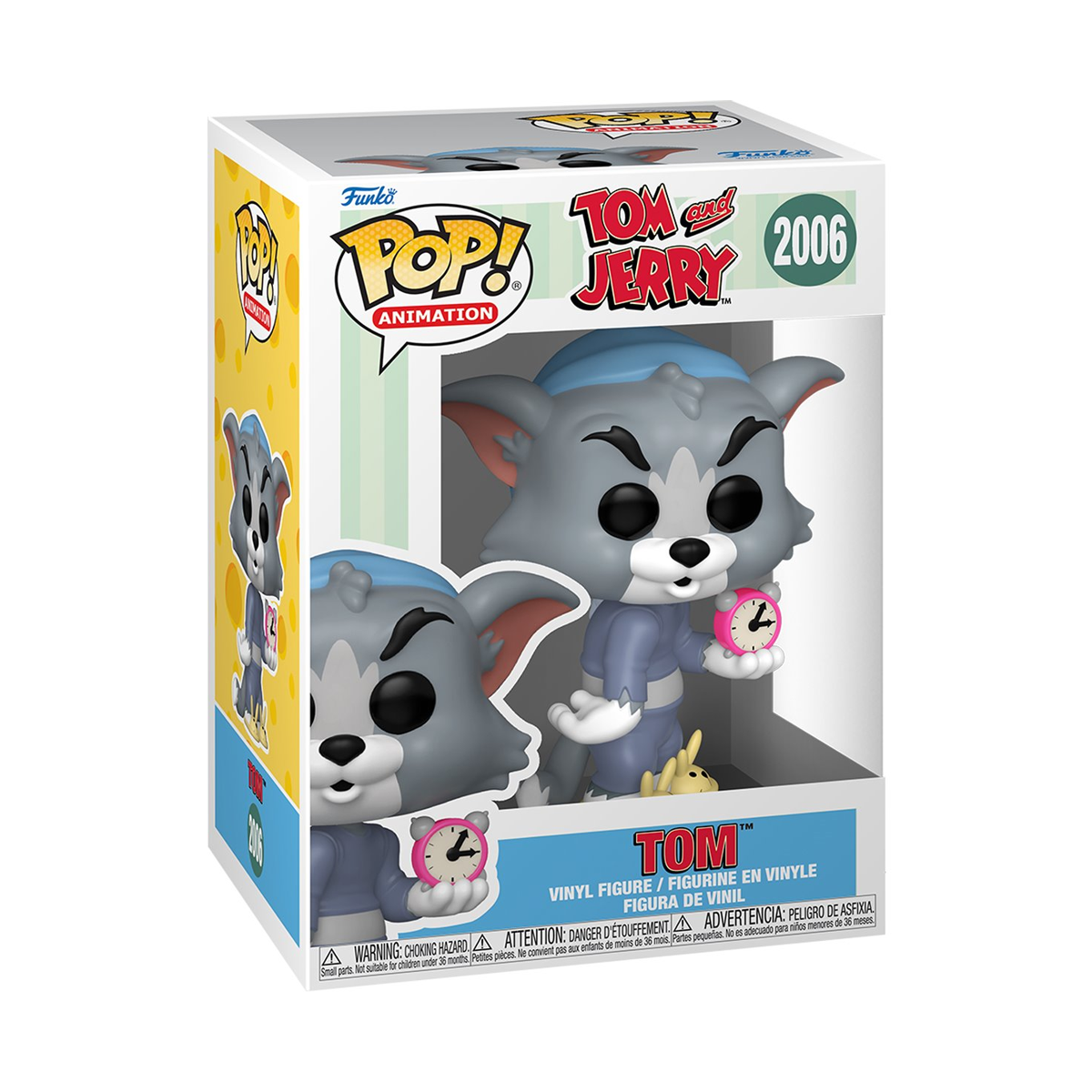 Funko Pop! Animation Tom with Clock #2006, Tom and Jerry Vinyl Figure Bobblehead