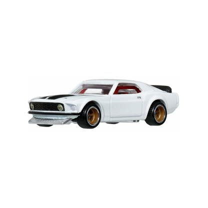 Hot Wheels Premium Fast & Furious 25 Years, 1969 Ford Mustang Boss 302, 1:64 Scale, Authentic Vehicle Replicas, Cars, Real Riders, Metal, Display and Play