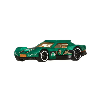Hot Wheels Batman Theme Driftsta Green Lantern 3/20, DC Comics, Cars Vehicles Trucks, Push and Play Car, 1:64 Scale Toy