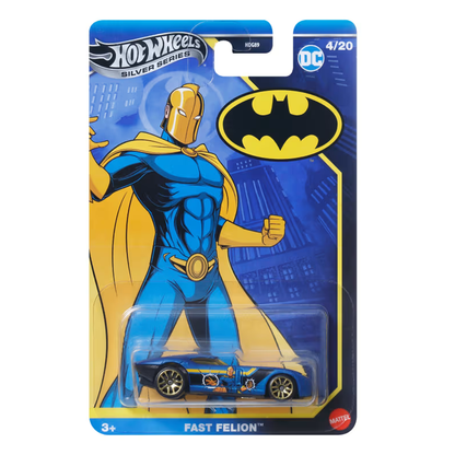 Hot Wheels Batman Theme Fast Felion Doctor Fate 4/20, DC Comics, Cars Vehicles Trucks, Push and Play Car, 1:64 Scale Toy