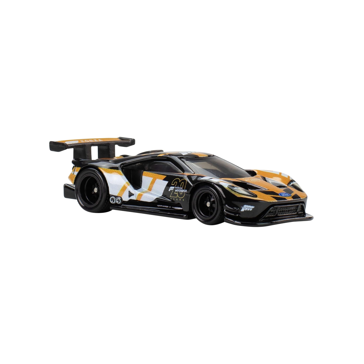 Hot Wheels Premium Forza 2016 Ford GT Race/Course, 1:64 Scale, Authentic Vehicle Replicas, Cars, Real Riders, Metal, Display and Play