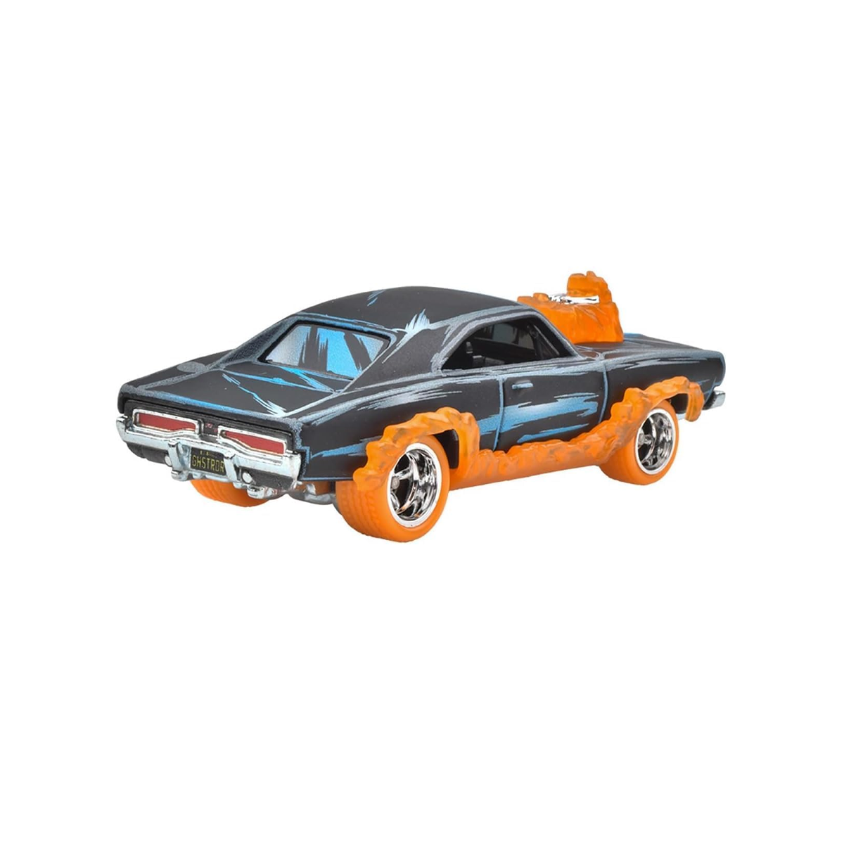 Hot Wheels Premium Marvel's Ghost Rider Charger, 1:64 Scale, Authentic Vehicle Replicas, Cars, Real Riders, Metal, Display and Play
