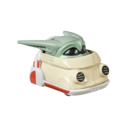 Hot Wheels Character Cars Grogu, Star Wars The Mandalorian, 1:64 Scale Car Vehicle, Licensed Blockbuster, Push-Around Play, Toy Collectors