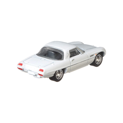 Hot Wheels Premium Jay Leno's Garage 1968 Mazda Cosmo Sport, 1:64 Scale, Authentic Vehicle Replicas, Cars, Real Riders, Metal, Display and Play