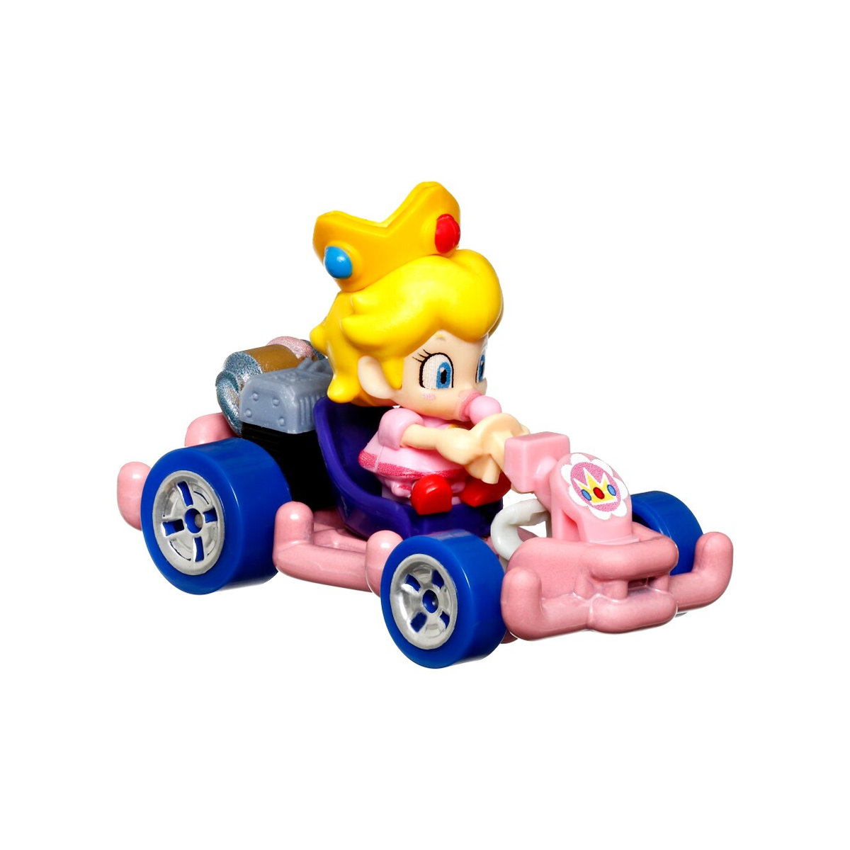 Hot Wheels Mario Kart Baby Peach Pipe Frame, Push and Play Car, Toy Cars, Stunt Race Adventure, Fan Favorite, Collector, 2026