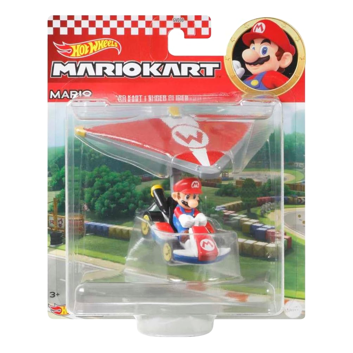 Hot Wheels Mario Kart Gliders Mario Standard Kart Super Glider, Push and Play Plane Car, Toy Cars, Stunt Race Adventure, Fan Favorite, Collector, 2026 Mattel
