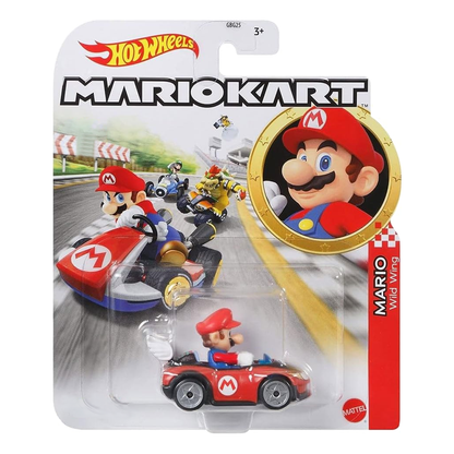 Hot Wheels Mario Kart Wild Wing Mario, Push and Play Car, Toy Cars, Stunt Race Adventure, Fan Favorite, Collector, 2026