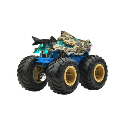 Hot Wheels Monster Trucks Great Bite, HWMT, Crushed Car, Beast Bashers 1:64 Scale, Authentic Vehicle Replicas, Cars, Display and Play, Mattel, 2026