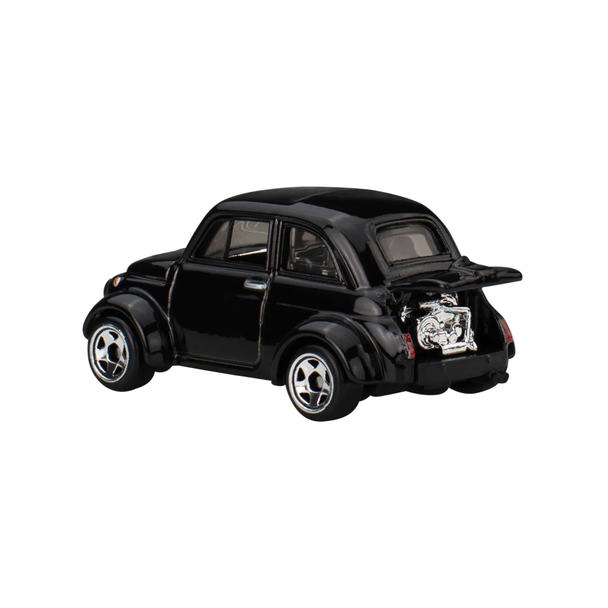 Hot Wheels National Icons '60s Fiat 500 D Modificado, Vintage Racing Club 3/5, Silver Series, Vintage Classic Die-Cast, Cars Vehicles, Push and Play Car, 1:64 Scale Toy