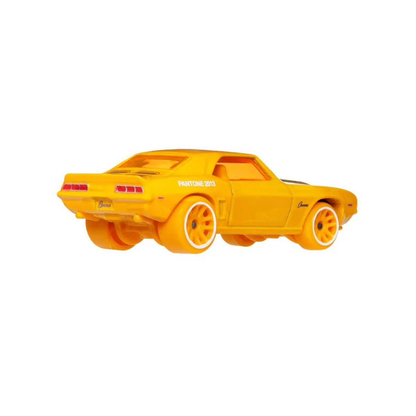 Hot Wheels Nissan '69 Copo Camaro Pantone Silver Series, 1:64 Scale Die-Cast, Cars Vehicles, Push and Play Car Toy
