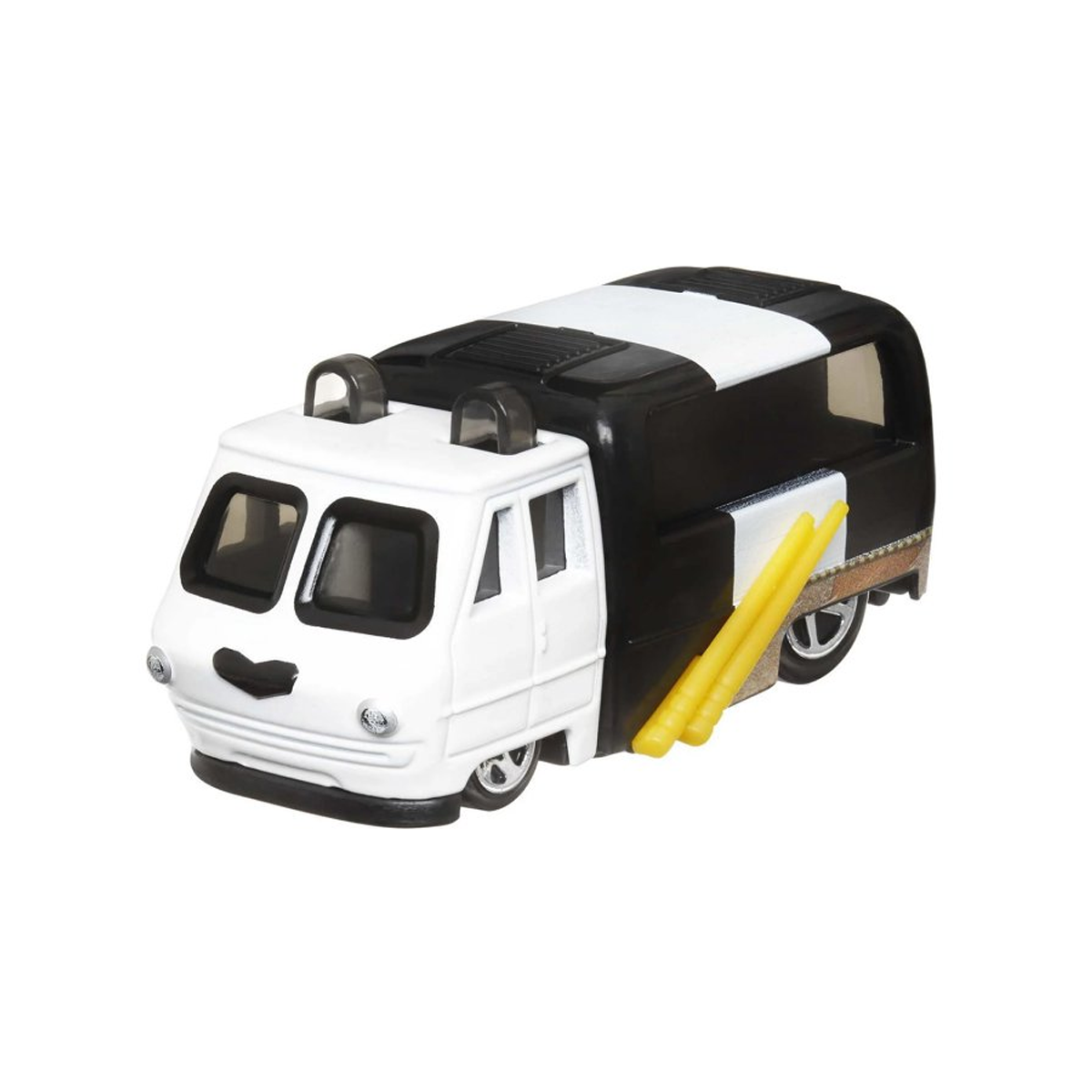Hot Wheels Character Cars Po Ping, DreamWorks Kung Fu Panda, 1:64 Scale Car Vehicle, Licensed Blockbuster, Push-Around Play, Toy Collectors