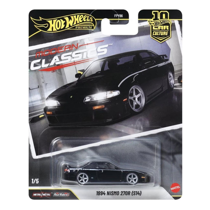 Hot Wheels Premium 1994 Nismo 270R S14, Modern Classics, Car Culture, 1:64 Scale, Authentic Vehicle Replicas, Cars, Real Riders, Metal, Display and Play, Mattel, Pop Culture 2025 2026