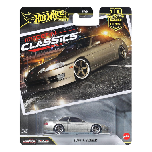 Hot Wheels Premium Toyota Soarer, Modern Classics, Car Culture, 1:64 Scale, Authentic Vehicle Replicas, Cars, Real Riders, Metal, Display and Play, Mattel, Pop Culture 2025 2026