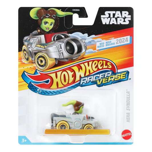 Hot Wheels Racer Verse Hera Syndulla, Star Wars, 2025 2026, Toy Cars Vehicles Die-Cast, 1:64 Scale, Push and Go Play