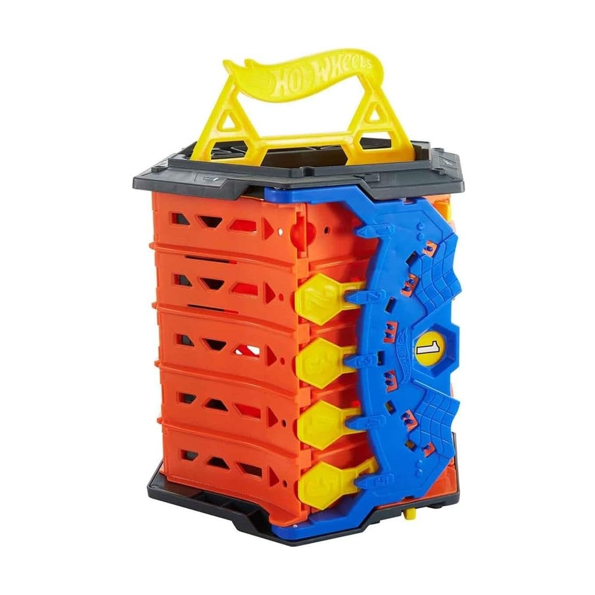 Hot Wheels Roll Out Raceway Track Set, 5-Lane, Bucket Car Holder, Push and Play Car, Toy Cars, Stunt Race Adventure, Fan Favorite, Collector, 2026