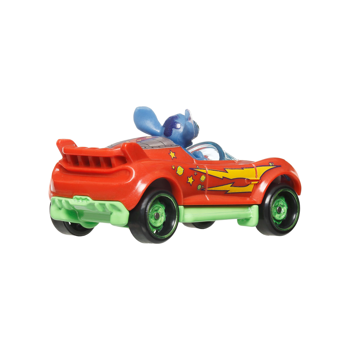 Hot Wheels Superstar Speeders Disney Stitch, Toy Race Car, Original Character, Hi-Beam, Push and Play