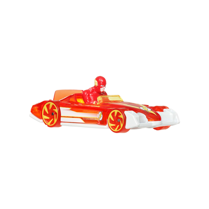 Hot Wheels Superstar Speeders The Flash DC Comics, Toy Race Car, Original Character, Formul8r, Push and Play