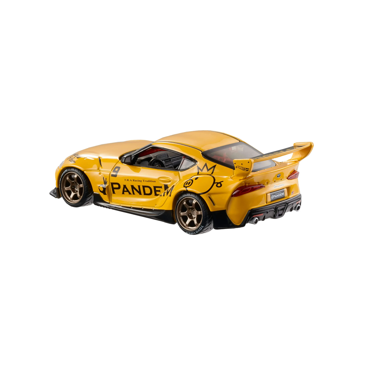 Hot Wheels Premium Toyota Supra GR Pandem Widebody, 1:43 Scale, Authentic Vehicle Replicas, Cars, Real Riders, Metal, Display and Play