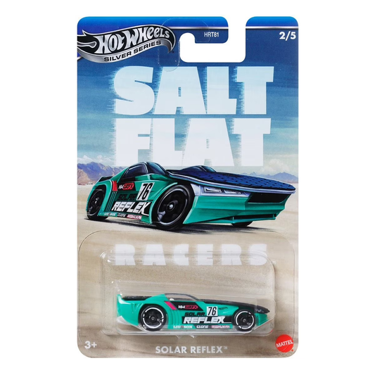 Hot Wheels Vintage Racing Club Solar Reflex 2/5, Vintage Classic Die-Cast, Cars Vehicles, Push and Play Car, 1:64 Scale Toy