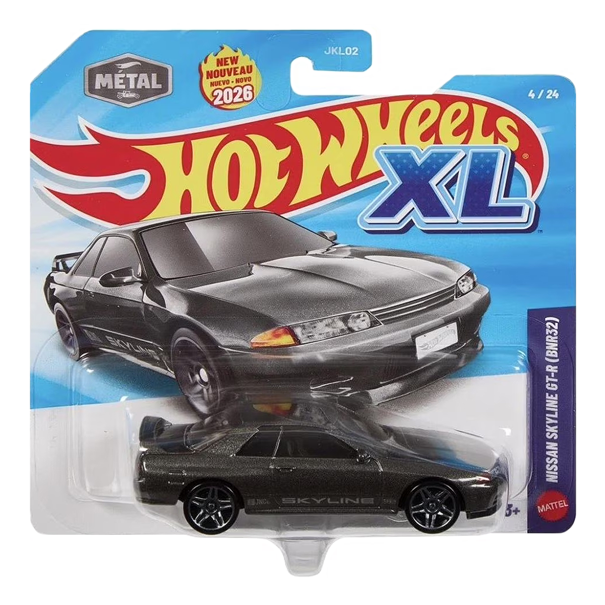 Hot Wheels XL Nissan Skyline GT-R, Collectors Enthusiasts, Display or Play, 1:43 Scale Die-Cast, Cars Vehicles, Push and Play Car Toy