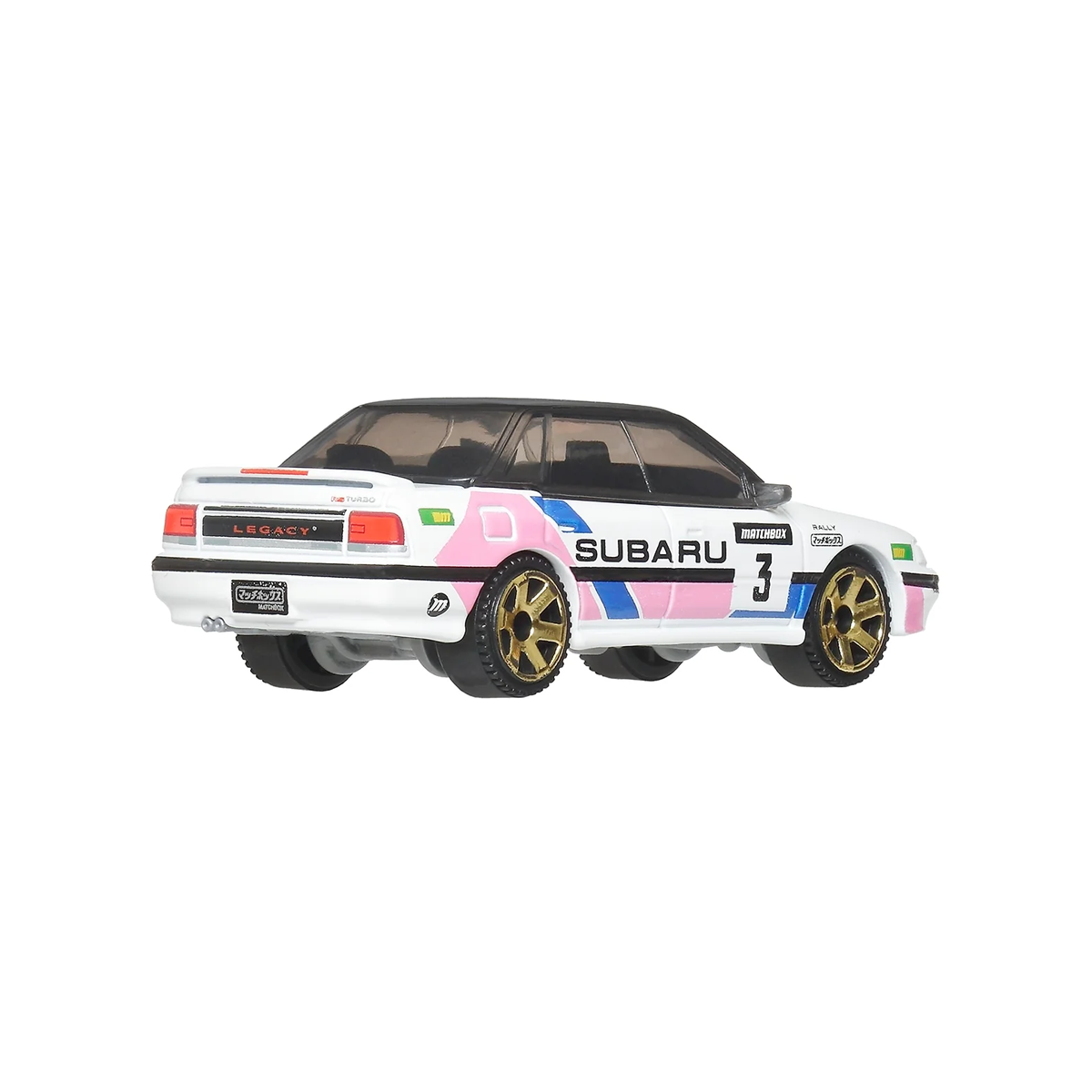 Matchbox Moving Parts 1993 Subaru Legacy RS, Cars Trucks, 1:64 Scale Die-Cast Vehicles, Realistic, Push and Go Toy Car
