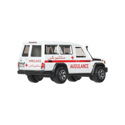 Matchbox Moving Parts 2024 Toyota Land Cruiser 70 Series, Cars Trucks, 1:64 Scale Die-Cast Vehicles, Realistic, Push and Go Toy Car