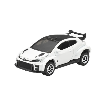 Matchbox Moving Parts 2024 Toyota Yaris GR Rally2, Cars Trucks, 1:64 Scale Die-Cast Vehicles, Realistic, Push and Go Toy Car
