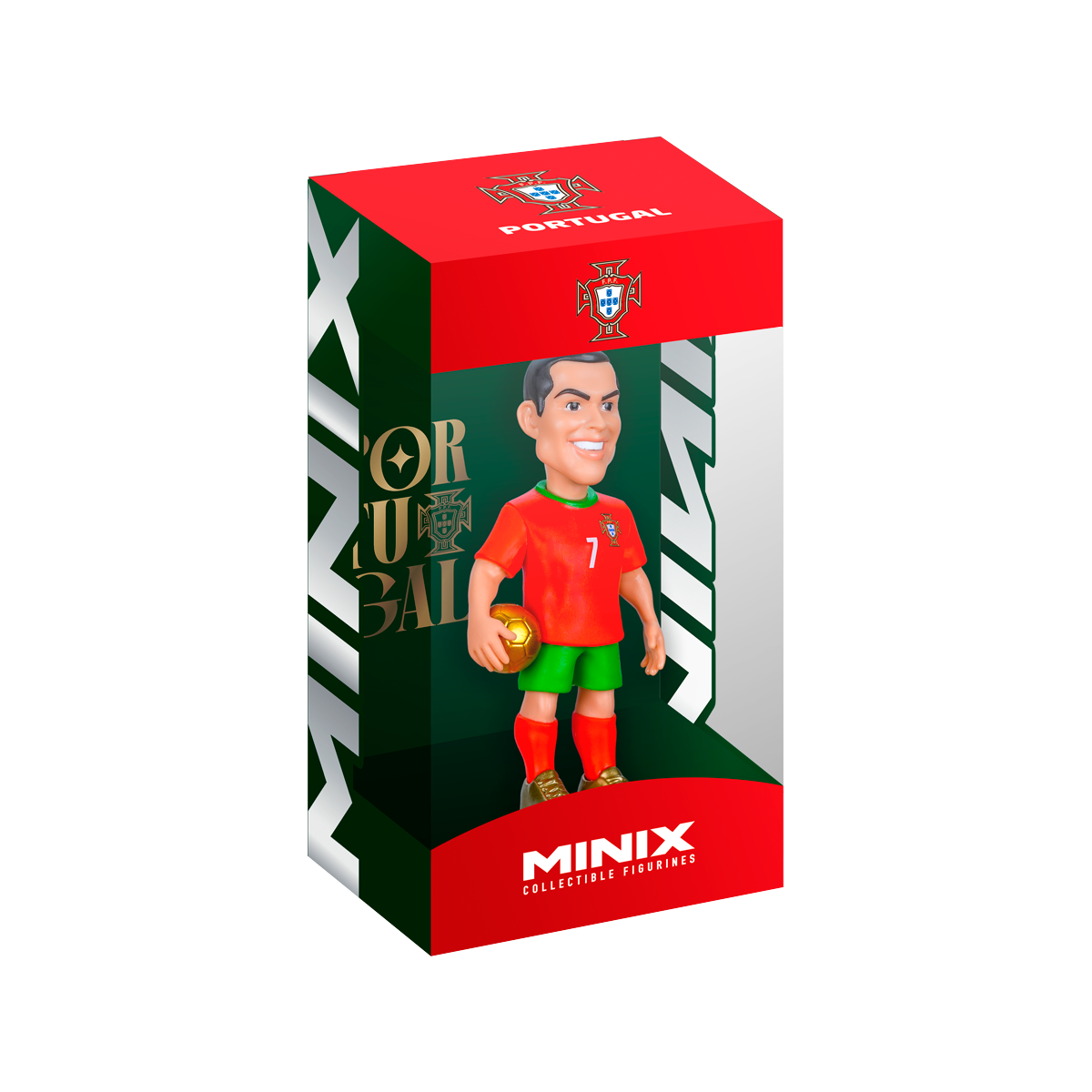 Minix Collectible Figurines Cristiano Ronaldo Football Stars Series, Action Figure, Toy, Collectors, Authentic, Officially Licensed, Premium Gift