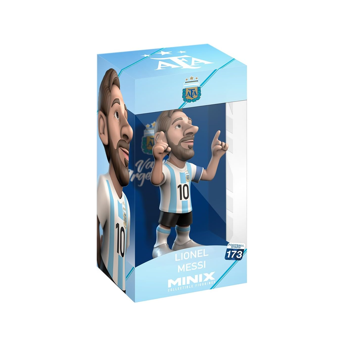Minix Collectible Figurines Lionel Messi Football Stars Series 173, Action Figure, Toy, Collectors, Authentic, Officially Licensed, Premium Gift