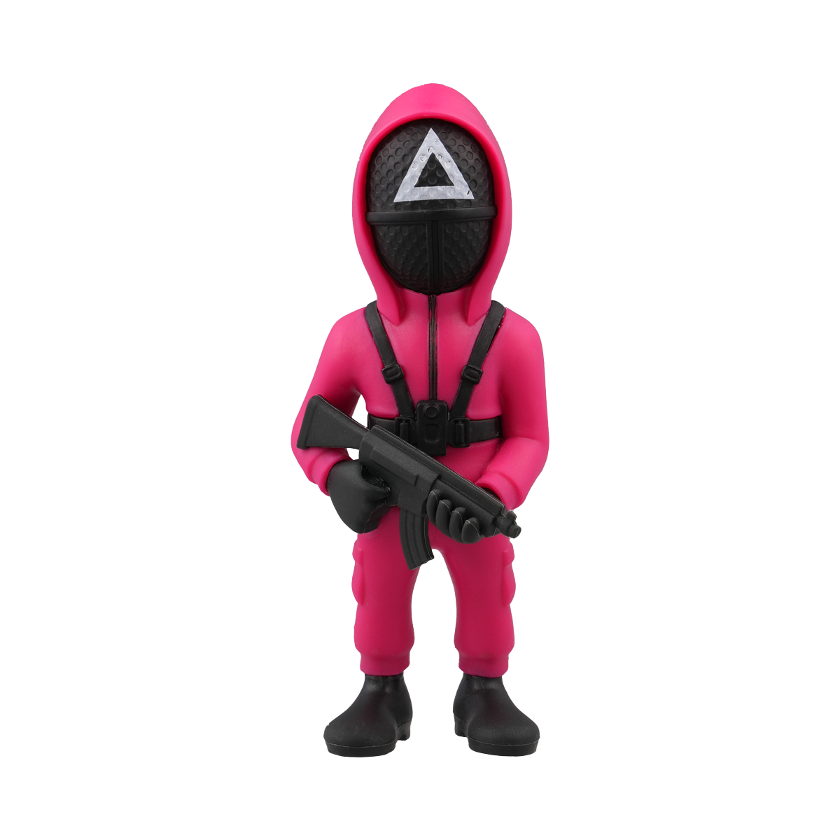 Minix Collectible Figurines Squid Game Masked Triangle Guard Series 157, Action Figure, Toy, Collectors, Authentic, Officially Licensed, Premium Gift