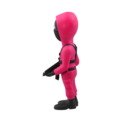 Minix Collectible Figurines Squid Game Masked Triangle Guard Series 157, Action Figure, Toy, Collectors, Authentic, Officially Licensed, Premium Gift