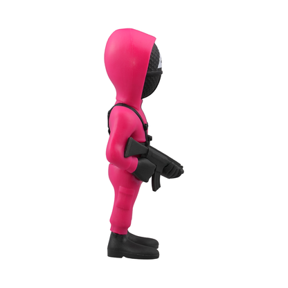 Minix Collectible Figurines Squid Game Masked Triangle Guard Series 157, Action Figure, Toy, Collectors, Authentic, Officially Licensed, Premium Gift