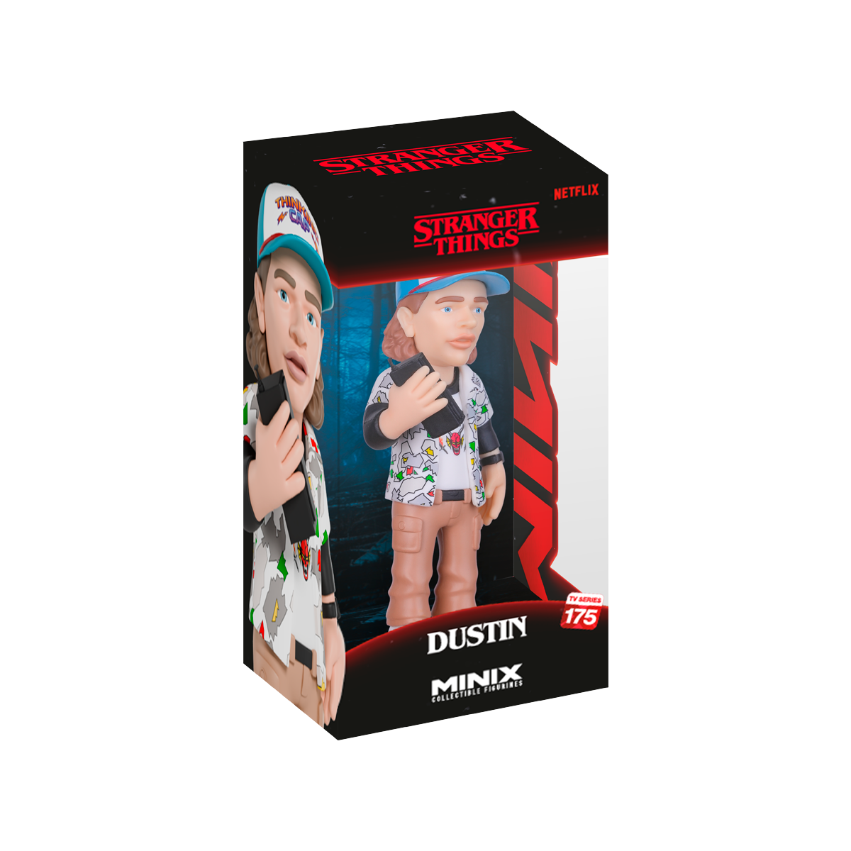 Minix Collectible Figurines Stranger Things Dustin TV Series 175, Action Figure, Toy, Collectors, Authentic, Officially Licensed, Premium Gift