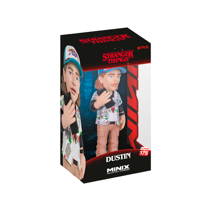 Minix Collectible Figurines Stranger Things Dustin TV Series 175, Action Figure, Toy, Collectors, Authentic, Officially Licensed, Premium Gift