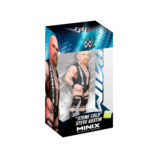 Minix Collectible Figurines WWE Stone Cold Steve Austin Sports Series 108, Action Figure, Toy, Collectors, Authentic, Officially Licensed, Premium Gift