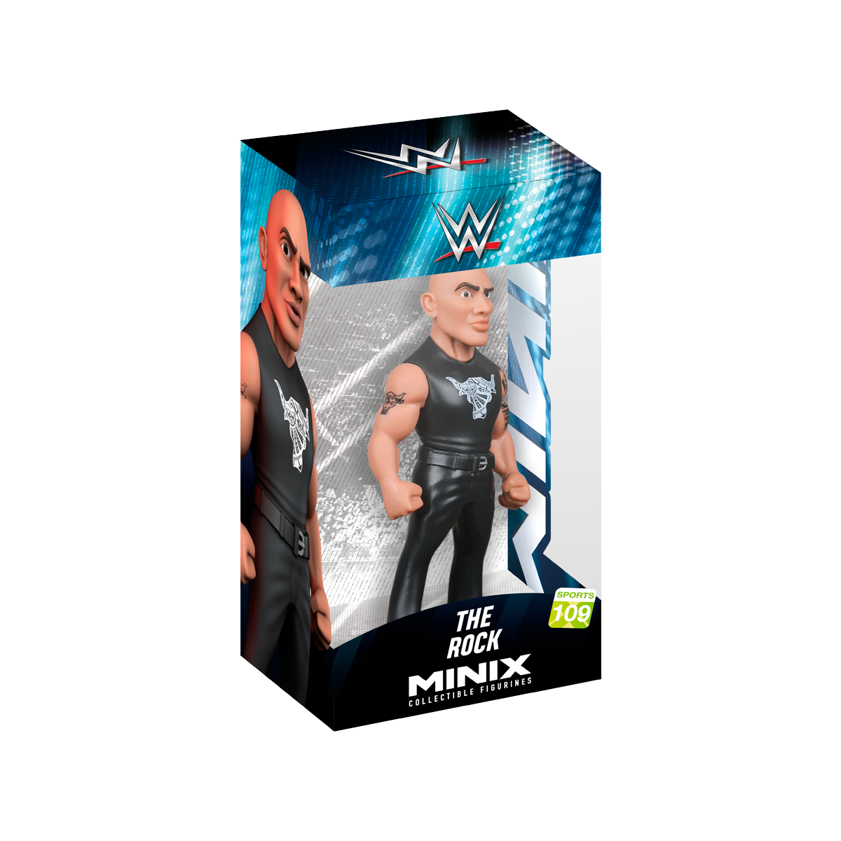 Minix Collectible Figurines WWE The Rock Sports Series 109, Action Figure, Toy, Collectors, Authentic, Officially Licensed, Premium Gift