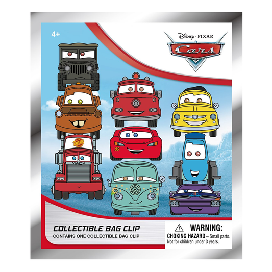 Monogram Disney Pixar Cars Bag Clip, Collectible Key Chain, 3D Foam, Cars Collectors, Special Rare Chase Figures
