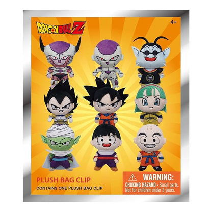Monogram Dragon Ball Z Plush Bag Clip, Collectible Key Chain, 3D Foam, Collectors, Special Rare Chase Figures, Crunchyroll, Goku, Gohan, Vegeta, Piccolo, Krillin, King Kai