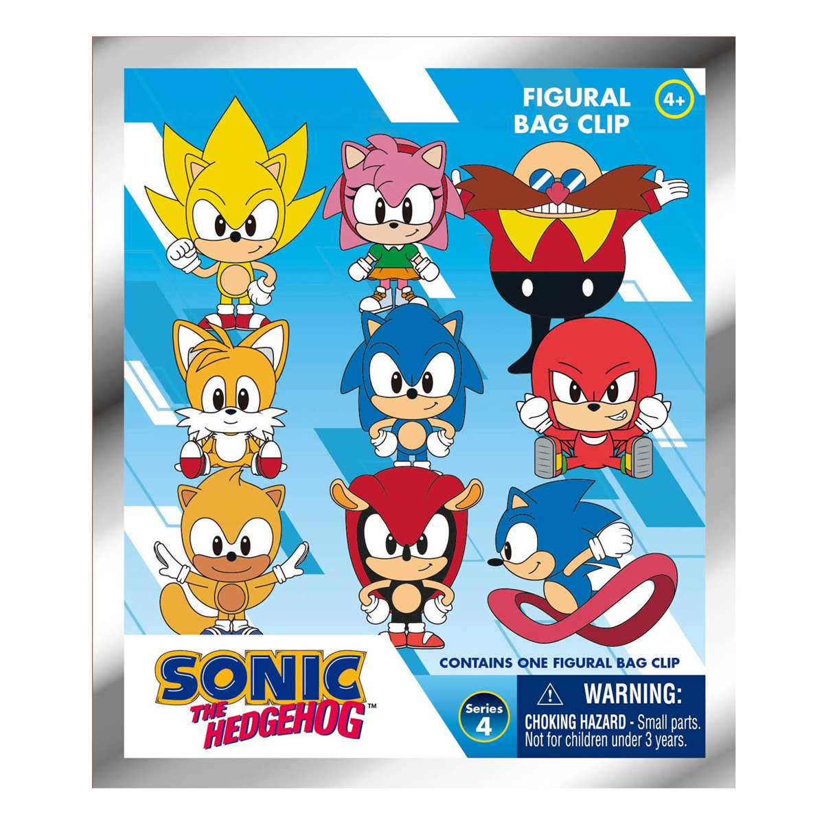 Monogram Sonic The Hedgehog Bag Clip, Collectible Key Chain, 3D Foam, Sonic Collectors, Special Rare Chase Figures, Tails, Amy, Super Sonic, Dr Robotnik