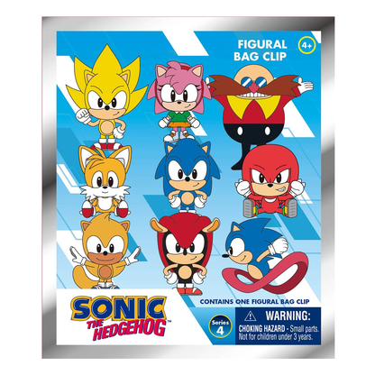 Monogram Sonic The Hedgehog Bag Clip, Collectible Key Chain, 3D Foam, Sonic Collectors, Special Rare Chase Figures, Tails, Amy, Super Sonic, Dr Robotnik