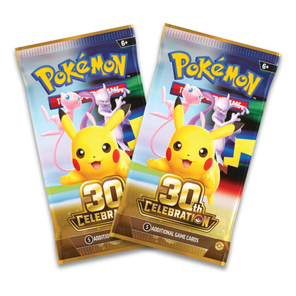 Pokémon TCG 30th Celebration Mini Tin Display, Collector, Chase, Collection, Trading Card Game, Booster Expansion Pack, Art Card, Digital Code, Fan Favorite, Pikachu