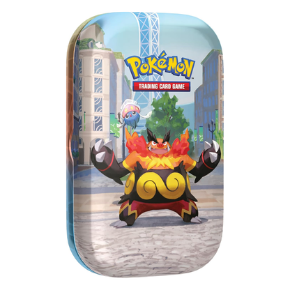Pokémon TCG: Lumiose City Mini Tin Emboar and Inkay, Collector, Chase, Collection, Trading Card Game, Booster Expansion Pack, Art Card, Digital Code, Fan Favorite, Mega Evolution, Perfect Order, Chaos Rising, Phantasmal Flames