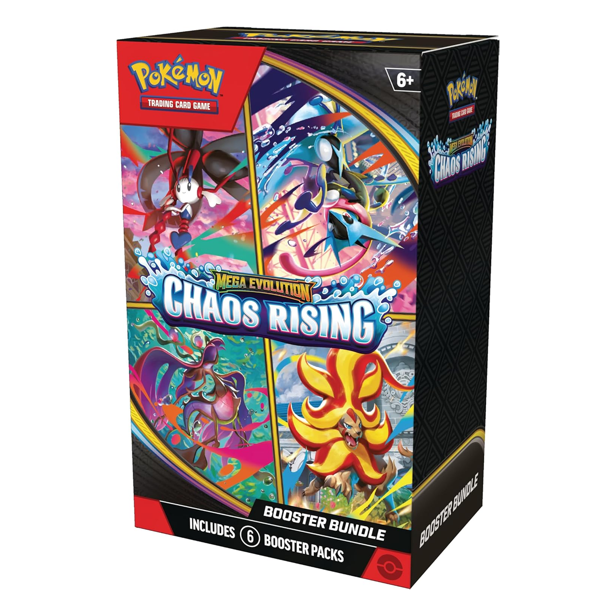 Pokémon TCG: Mega Evolution Chaos Rising Booster Bundle, Collector, Chase, Collection, Trading Card Game, Booster Expansion Pack, Art Card, Digital Code, Fan Favorite, Perfect Order, Phantasmal Flames