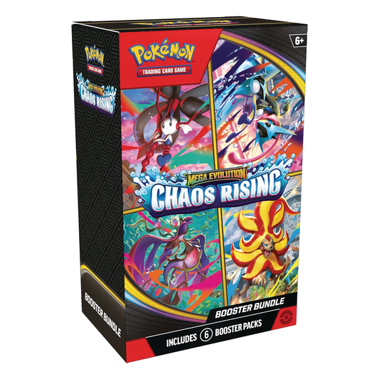 Pokémon TCG: Mega Evolution Chaos Rising Booster Bundle, Collector, Chase, Collection, Trading Card Game, Booster Expansion Pack, Art Card, Digital Code, Fan Favorite, Perfect Order, Phantasmal Flames
