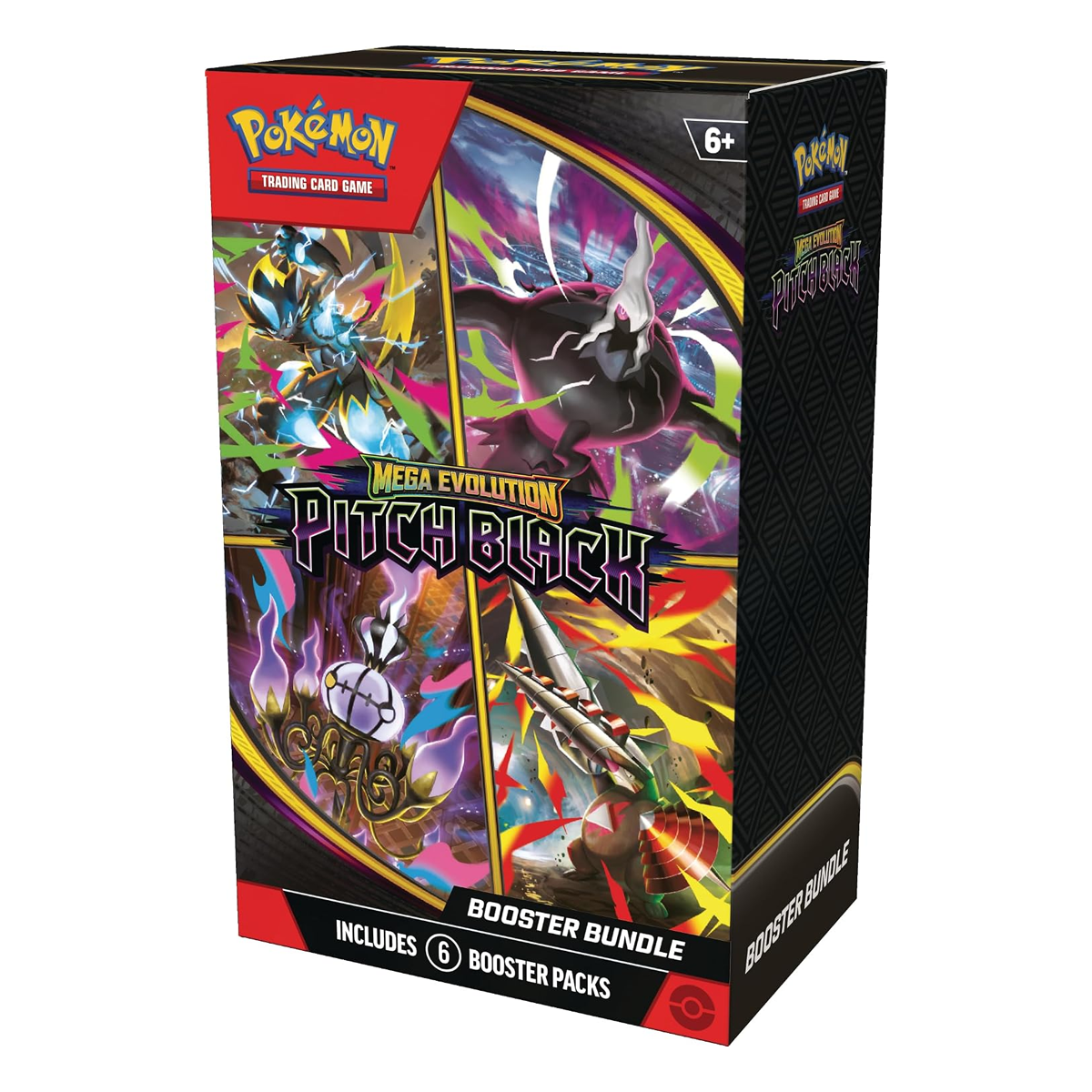 Pokémon TCG: Mega Evolution Pitch Black Booster Bundle, Collector, Chase, Collection, Trading Card Game, Booster Expansion Pack, Art Card, Digital Code, Fan Favorite, Perfect Order, Phantasmal Flames, Chaos Rising