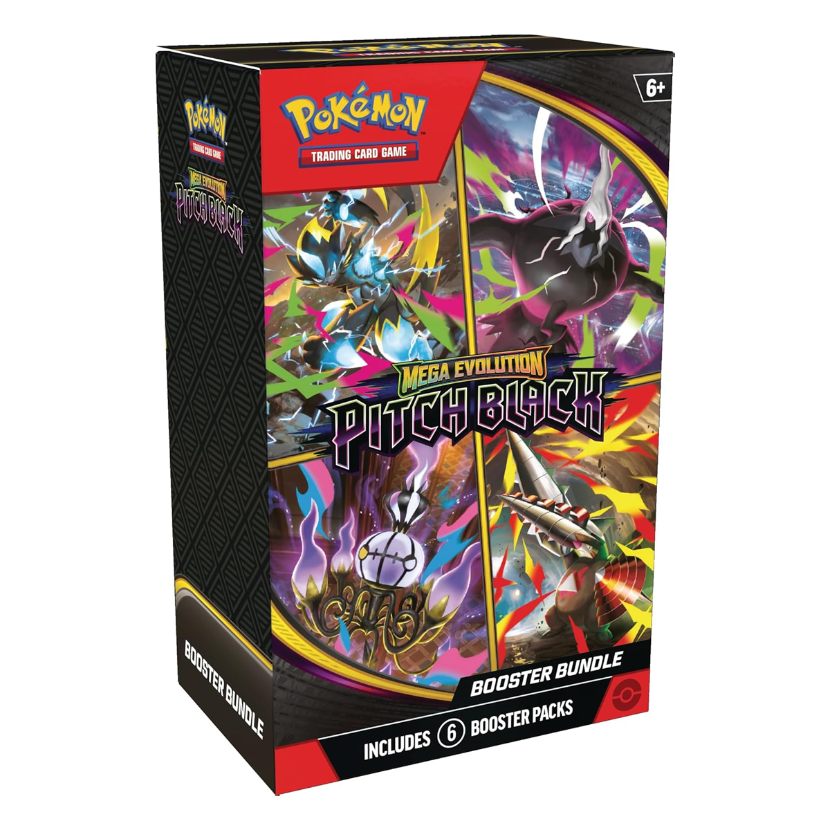 Pokémon TCG: Mega Evolution Pitch Black Booster Bundle, Collector, Chase, Collection, Trading Card Game, Booster Expansion Pack, Art Card, Digital Code, Fan Favorite, Perfect Order, Phantasmal Flames, Chaos Rising